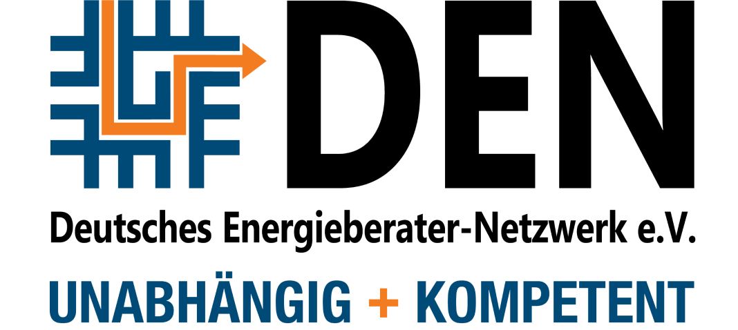 Logo Deutsches Energieberater-Netzwerk e.V. (DEN) mit Slogan 